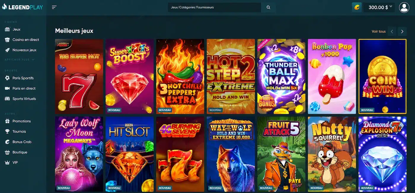 Legendplay casino fiable